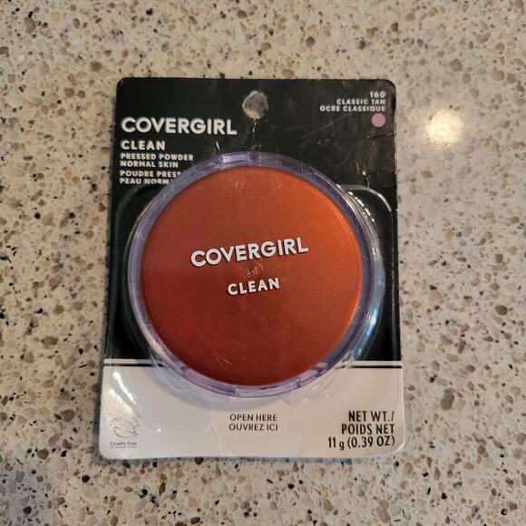 Cover Girl Clean Pressed Powder Talc Normal Skin CLASSIC TAN #160 .39oz NOS✨️NEW - Picture 8 of 8